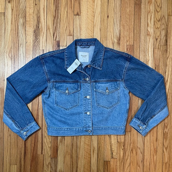 Abercrombie & Fitch Jackets & Blazers - ABERCROMBIE Two Tone Jean Jacket